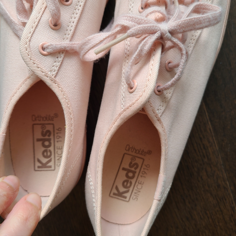 Keds Ortholite Pearl Dusty Pink Platform Sneakers - Picture 4 of 6
